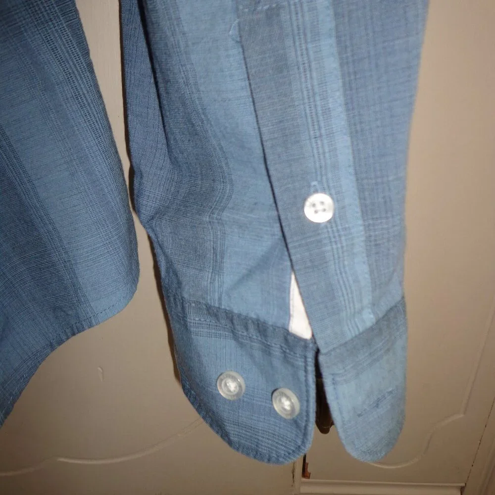 NWOT An Original Penguin by Munsingwear Button Down Blue Plaid Shirt XL/TG/EG - Picture 8 of 14
